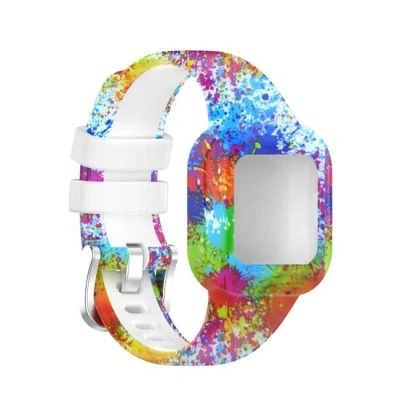 Afbeelding van Siliconen bandje met print Verfprint Garmin Vivofit Junior 3
