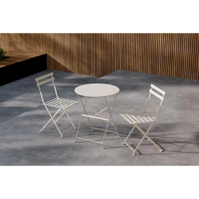 Afbeelding van Serkan inklapbare bistro set beige