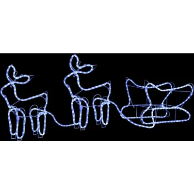 Afbeelding van Buitenkerstversiering rendier en slee 576 LED&#039;s