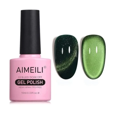 Afbeelding van AIMEILI 10 ml nagellak, magnetisch, gel, Cat&#039;s Eye UV, LED, manicure, pedicure, eenvoudig aan te brengen, 756