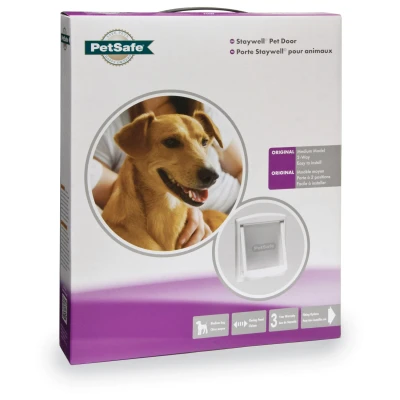 Afbeelding van Petsafe Hondenluikje Medium Wit/Transparant 740