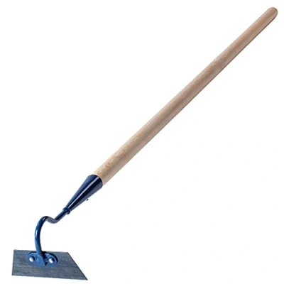 Afbeelding van KADAX Tuinhak van metaal met houten handvat voor het losmaken en verluchten jaden grond, tuingereedschap verwijderen onkruid (12 cm, trapeziumvorm)