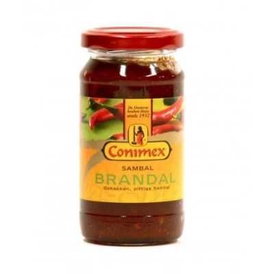 Afbeelding van Conimex Sambal Brandal (gebak Sambal/Fried Chilli Paste) 3 JARS ea x 17 oz / 200 g by