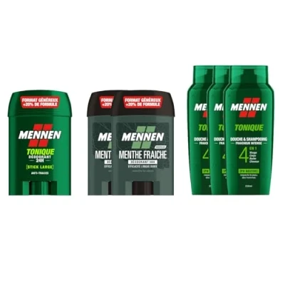 Afbeelding van Mennen Hygiëne routine voor heren 1 x deodorant tonische stick, 2 verse munt, 3 tonic douchegel