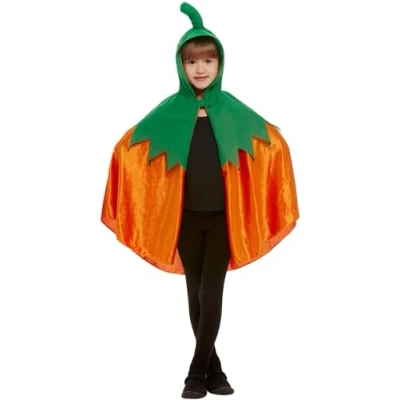 Afbeelding van Halloween Pompoen verkleed kostuum/cape oranje voor kinderen Halloween/carnaval verkleedkleding
