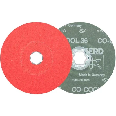 Afbeelding van PFERD 64193103 Combiclick keramische korrel fiberschijf Ø 125 mm Co Cool 36 voor roestvrij staal Diameter 125 mm