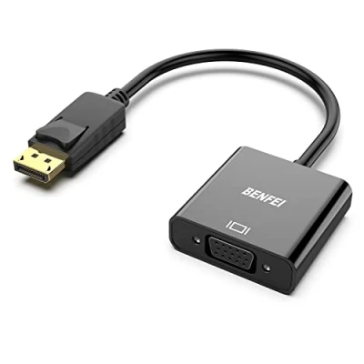 Afbeelding van BENFEI DisplayPort naar VGA adapter verguld DP (mannelijk vrouwelijk) compatibel met Lenovo, Dell, HP, ASUS
