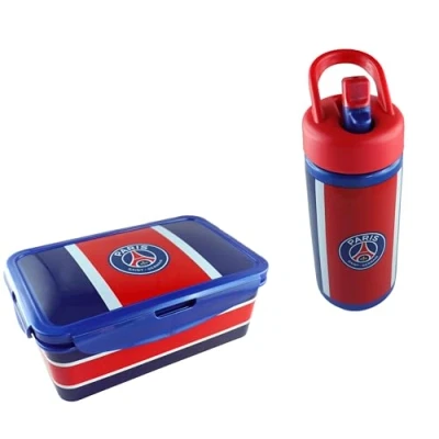 Afbeelding van Paris Saint Germain Drinkfles + lunchbox PSG officiële collectie
