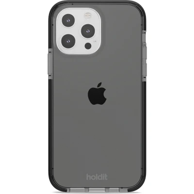 Afbeelding van Holdit Hoesje Geschikt voor iPhone 13 Pro Seethru Case zwart