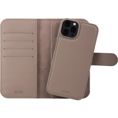 Afbeelding van Holdit Hoesje Geschikt voor iPhone 12 / Pro Met Pasjeshouder Wallet Case Magnet Plus bruin