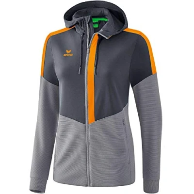 Afbeelding van Squad trainingsjack met capuchon dames slate grey/monument grey/ new orange
