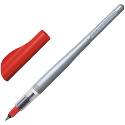 Afbeelding van Pilot Parallelle Pen vulpen, 1,5 mm, zilverkleurig/rood