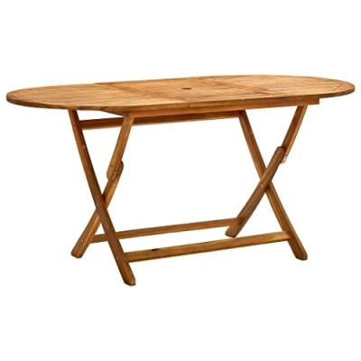 Image de vidaXL Table de jardin pliable 160x85x75 cm Bois d&#039;acacia massif313324