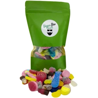 Afbeelding van Vegan Bro SWEETS Big Bag 500 g veganistische fruit en wijngum