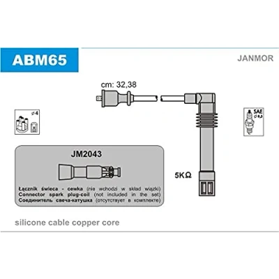 Afbeelding van JANMOR ABM65 Bougiekabelset AUDI: A4 B5 Saloon