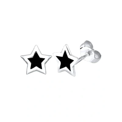 Afbeelding van Elli Stern Oorbellen, Dames, Maat: One Size, Schwarz