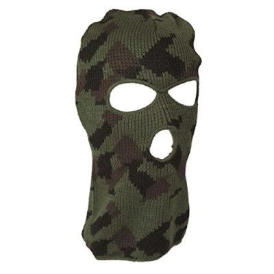 Afbeelding van Mil Tec balaclava heren Bivakmuts, Camouflage groen, One Size