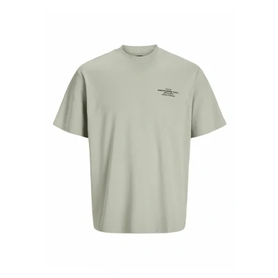 Afbeelding van Jack &amp; Jones Premium Branding SS CREW NECK Tshirt print, Heren, Maat: XS, Silver lining