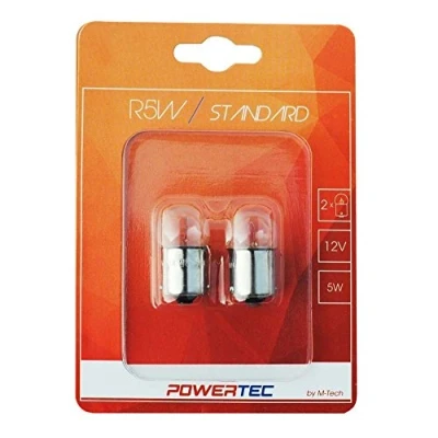 Afbeelding van Powertec R5W 12V 5W Standard Helder Set (Blisterverpakking)