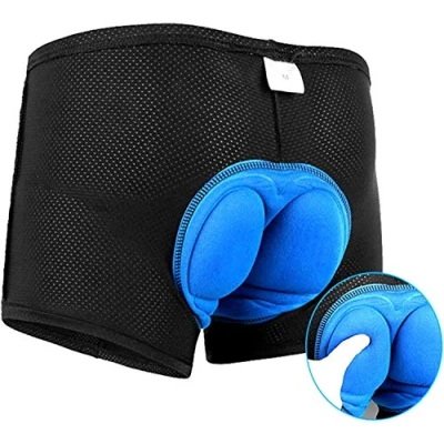 Afbeelding van COTOP Short de Cyclisme pour Homme avec Coussinet en Gel 3D, sous vêtement VTT, Slip Respirant à séchage Rapide, Noir 01, M