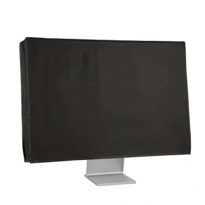 Afbeelding van kwmobile beschermhoes Monitor geschikt voor 24 26&quot; hoes Computerscherm cover Computer accessoires PC scherm stofkap in zwart