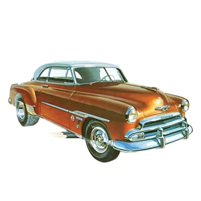 Afbeelding van 1:25 AMT 862 Chevy Bel Air 1951 Car Plastic Modelbouwpakket