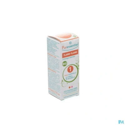 Afbeelding van Puressentiel etherische olie van Ylang Ylang, 100% pure en Kerstmis, OEBBD (botanisch biochemisch gedefinieerde olie), biologische landbouw, veganistisch dierproefvrij, 5 ml