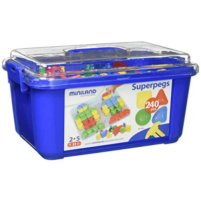 Afbeelding van Miniland Superpegs container 240 stuks