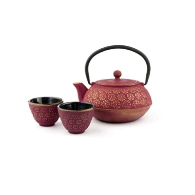 Afbeelding van Bredemeijer Giftset Shanghai 0.6L pink/gold