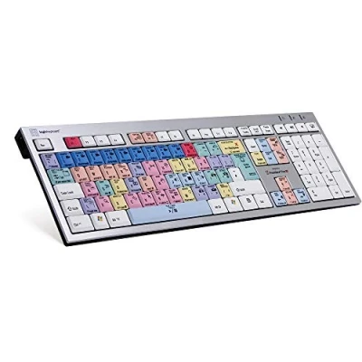 Image de Clavier Logickeyboard Adobe Premiere Pro CC LKB PPROCC AJPU FR Sans Fil AZERTY USB Blanc