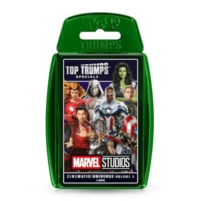 Afbeelding van Top Trumps Speciaal Marvel Cinematic Universe Volume 2 kaartspel, speel met Spider Man, Captain America en Scarlet Witch, educatief reisspel, maakt een leuk cadeau voor kinderen vanaf 6 jaar
