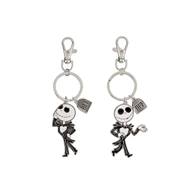 Afbeelding van Peers Hardy BFF The Nightmare Before Christmas Disney Sleutelhanger Zwart, Wit en Zilver