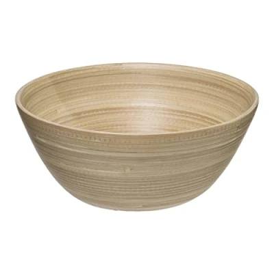Afbeelding van Secret de Gourmet Slakom/voedsel serveerschaal bamboe D30/H10 cm