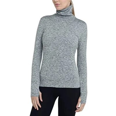 Afbeelding van Top met Trechterhals voor Dames Quiet Shade Marl (Grijs)