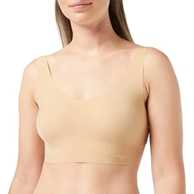 Afbeelding van Sloggi dames ZERO Feel naadloze top met uitneembare padding in de kleur Beige, maat: L