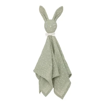 Afbeelding van Atmosphera Konijn knuffeldoekje/tuttel lapje van zachte pluche groen 50 cm Super sweet