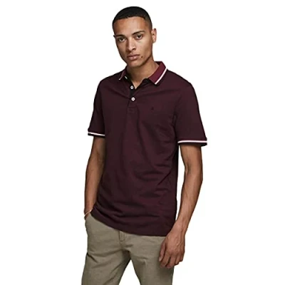 Afbeelding van Jack &amp; Jones Epaulos SS NOOS Poloshirt, Heren, Maat: XS, Port royale