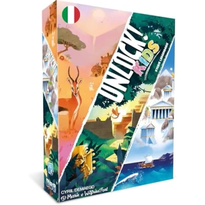 Afbeelding van Asmodee Unlock! Kids Legendarische verhalen, Escape Room tafelblad, 6 jaar, 1 4 spelers, editie in het Italiaans