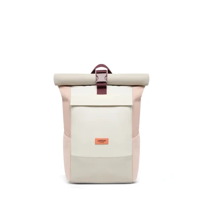 Afbeelding van Larkson Sac à dos Roll Top Femmes &amp; Hommes No 4 Backpack pour l&#039;École, l&#039;Université Compartiment Ordinateur Portable 16 Pouces Hydrofuge, Sable Rose, Taille unique, loisir