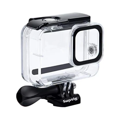 Afbeelding van Suptig Waterdichte beschermhoes compatibel met GoPro Hero 8, zwart, 60 m
