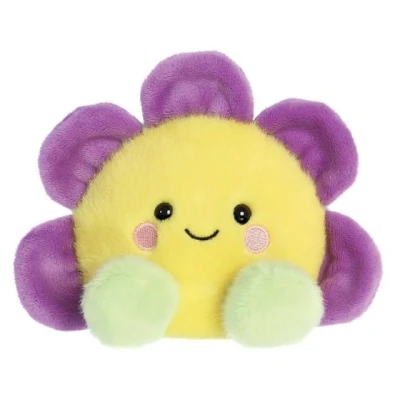 Afbeelding van Aurora, 33778 Zacht pluche Motief Fallon bloemen 13 cm Geel en paars