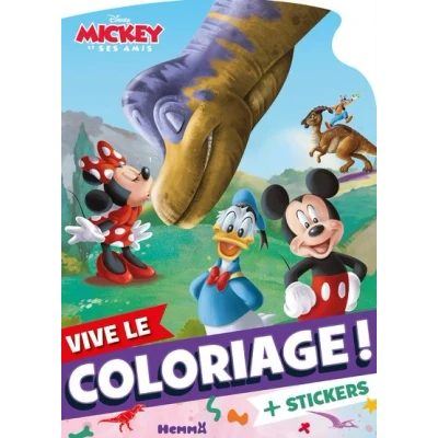 Image de Disney Mickey et ses amis Vive le coloriage ! (Mickey dinosaures)