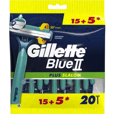 Afbeelding van Gillette Scheermesjes Blue 2 Plus Slalom 20 stuks