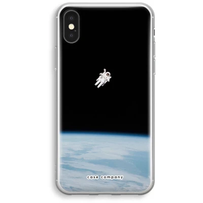 Afbeelding van Case Company® hoesje geschikt voor iPhone XS Alone in Space Soft Cover Telefoonhoesje Bescherming aan alle Kanten en Schermrand
