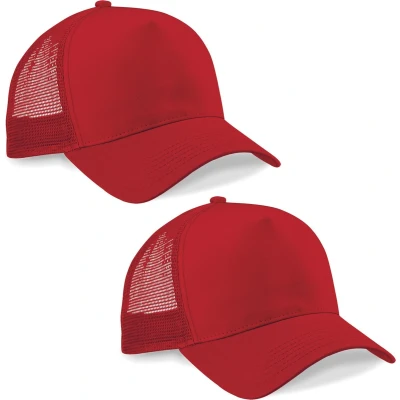 Afbeelding van Beechfield Snapback truckerpet B640 Classic Red /