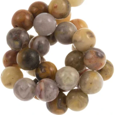 Afbeelding van Crazy Lace Agaat Kralen (10 mm) 19 Stuks