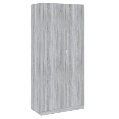 Afbeelding van vidaXL Kledingkast Sonoma grijs 90x52x200 cm Bewerkt hout