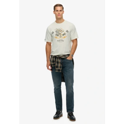Afbeelding van Superdry Campaign Souvenir Tshirt print, Heren, Maat: 3XL, Cream