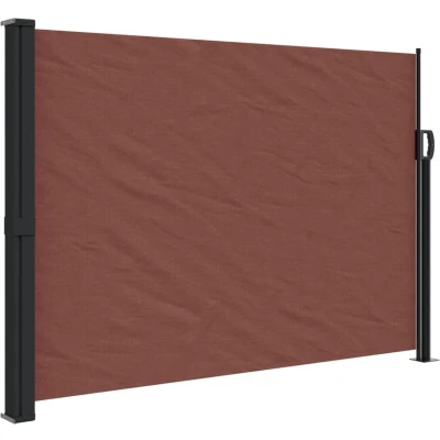 Afbeelding van Windscherm uittrekbaar 140x500 cm bruin