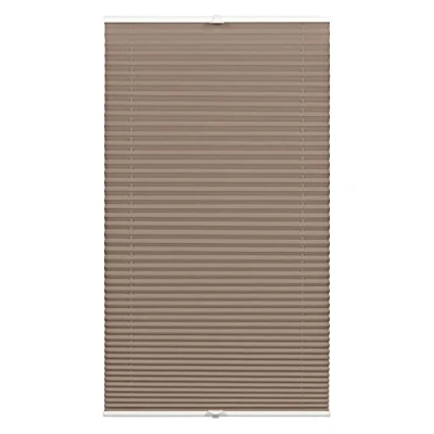 Afbeelding van GARDINIA plissé met natuurlijk licht, concept, ondoorzichtig, montageonderdelen inbegrepen, Easyfix versterkt door twee profielen, wit, 40 x 130 cm (b h)